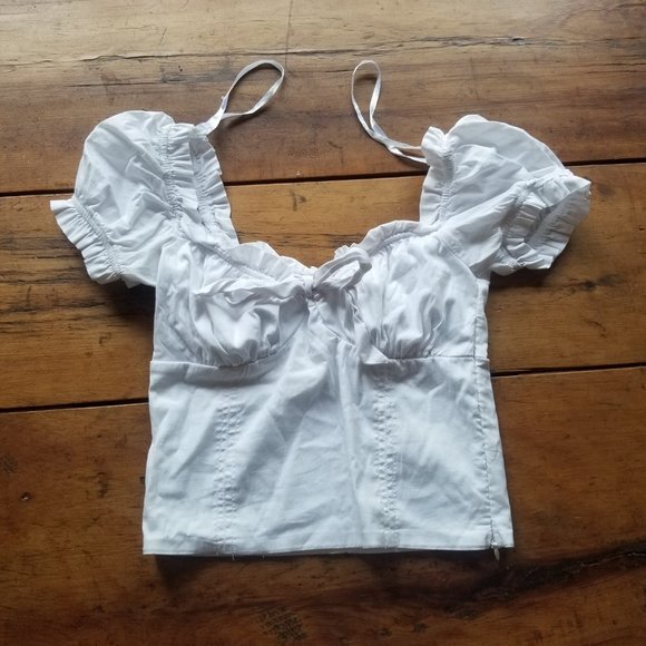 Puff Sleeve Fitted Top - Picture 9 of 9